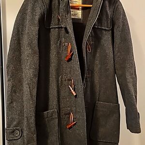 Abercrombie and Fitch toggle coat, dark grey